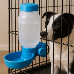Hanging Cage Pet Water Bottle Portable Dog Travel Dispenser Dual Purpose Stand Mount Bottle For Crate Travel