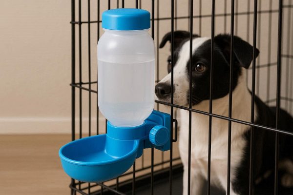 10 Hanging Cage Pet Water Bottle Portable Dog Travel Dispenser Dual Purpose Stand Mount Bottle For Crate Travel