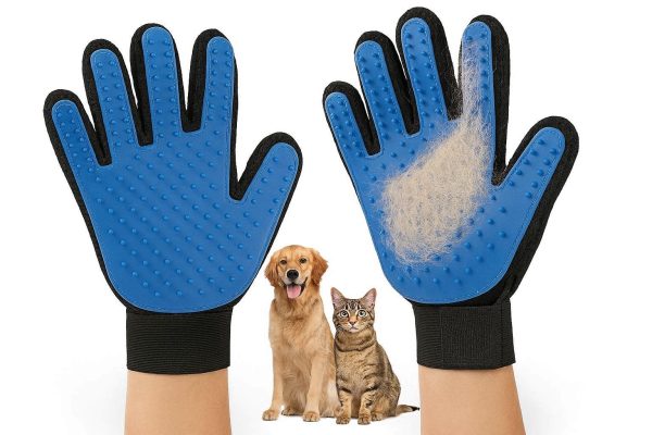 11 Pet Grooming Gloves Gentle Deshedding Brush Efficient Hair Remover Mit For Long Short Fur Dogs Cats Horses