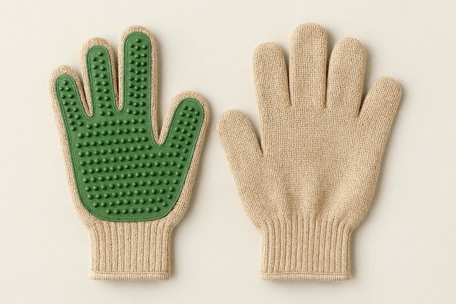 Eco Friendly Rubber Pet Grooming Gloves Natural Material Deshedding Brush Hair Remover Mit For Sensitive Skin Pets - Image 1