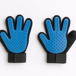 Compact Mini Pet Grooming Gloves Small Size Deshedding Brush Hair Remover Mit For Kittens Puppies Rabbits