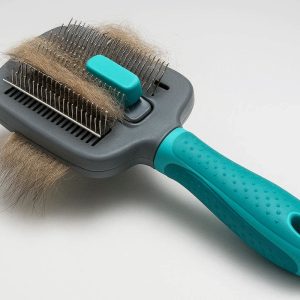 Self Cleaning Slicker Pet Brush Professional Grooming Tool Efficient Hair Remover For Dogs Cats Detangling Undercoat