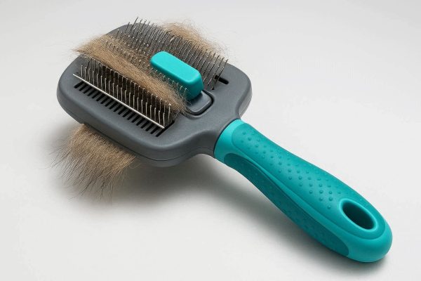 Self Cleaning Slicker Pet Brush Professional Grooming Tool Efficient Hair Remover For Dogs Cats Detangling Undercoat