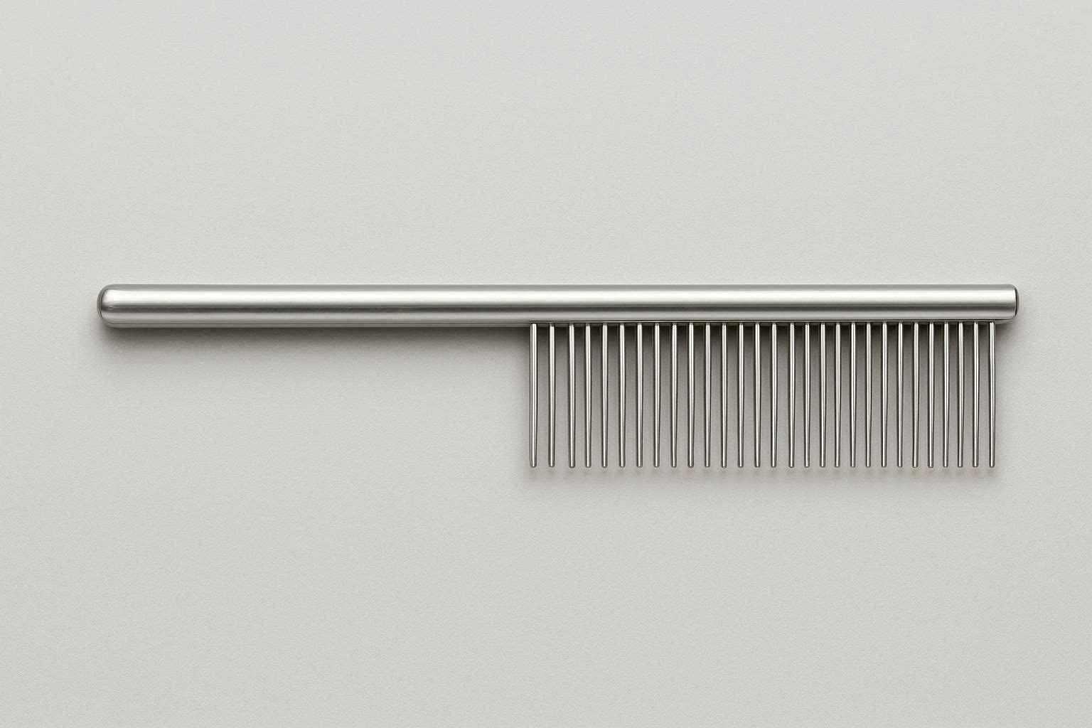 Professional Stainless Steel Pet Grooming Comb Brush Dual Spacing Teeth Hair Styling Tool For Show Dogs - Image 1