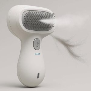 Electric Vapor Pet Spray Brush Rechargeable Ultrasonic Water Mist Comb Steaming Tool For Floating Hair Removal
