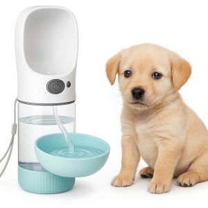 Automatic Recirculation Pet Water Bottle Portable Dog Travel Dispenser Spill Proof Drawing Cup For Small Puppy Cats