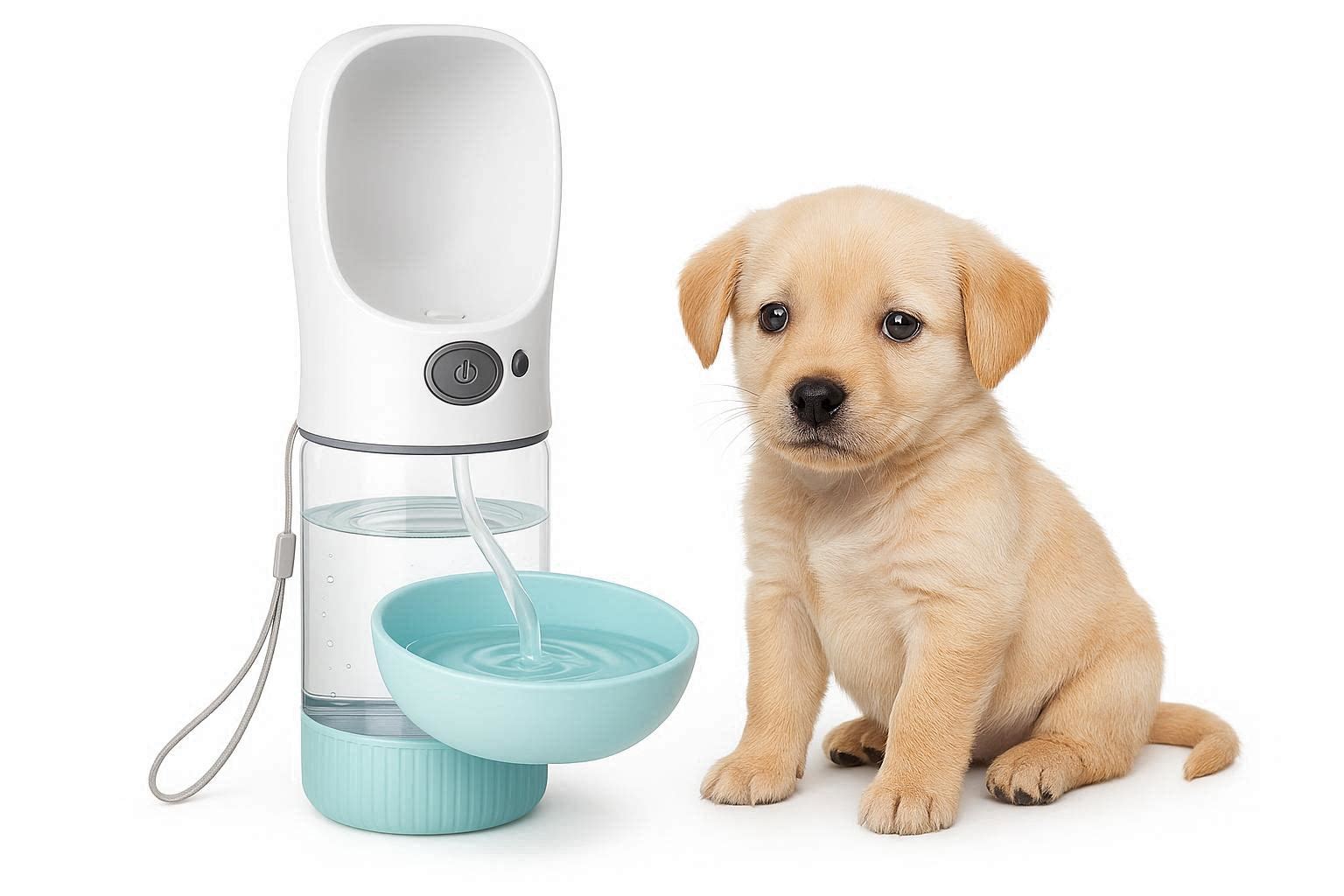 Automatic Recirculation Pet Water Bottle Portable Dog Travel Dispenser Spill Proof Drawing Cup For Small Puppy Cats - Image 1